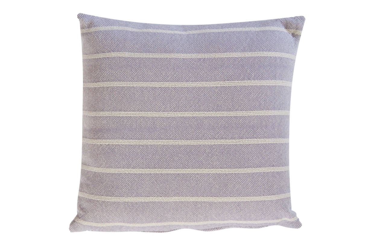 Hand-woven Striped Pillow in Lavender // ONH Item 4520