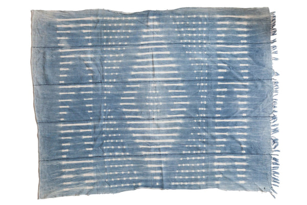 Batik Indigo African Textile Throw
