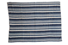 Striped Indigo African Textile Throw