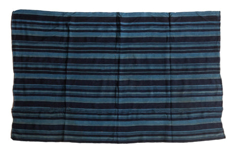 Striped Indigo African Textile Throw