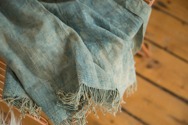 4x6 Denim Mossi Indigo African Textile Throw // ONH Item 4544 Image 3
