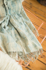3x7 Denim Mossi Indigo African Textile Throw // ONH Item 4550 Image 4