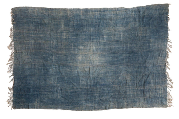 Denim Mosi Indigo African Textile Throw