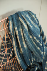 3.5x5.5 Batik Indigo African Textile Throw // ONH Item 4564 Image 3