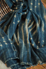3.5x5.5 Batik Indigo African Textile Throw // ONH Item 4564 Image 4