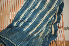 3x5.5 Batik Indigo African Textile Throw // ONH Item 4569 Image 3