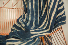 3.5x5.5 Batik Indigo African Textile Throw // ONH Item 4572 Image 2