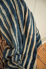 3.5x5.5 Batik Indigo African Textile Throw // ONH Item 4572 Image 3