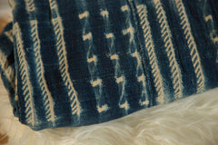3.5x5.5 Batik Indigo African Textile Throw // ONH Item 4573 Image 2