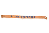 Brownish-orange felt banner, 