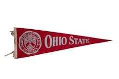 1990s Ohio State University Felt Flag Banner Pennant