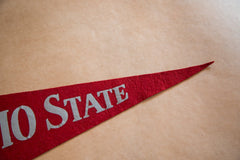 1990s Ohio State University Felt Flag Banner Pennant