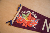 Vintage felt pennant detail: 