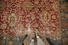 8x11.5 Vintage Distressed Agra Carpet // ONH Item 4610 Image 1