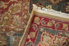 8x11.5 Vintage Distressed Agra Carpet // ONH Item 4610 Image 12