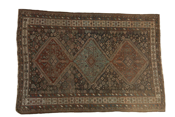 6x8.5 Antique Kamseh Carpet // ONH Item 4611 Image 13