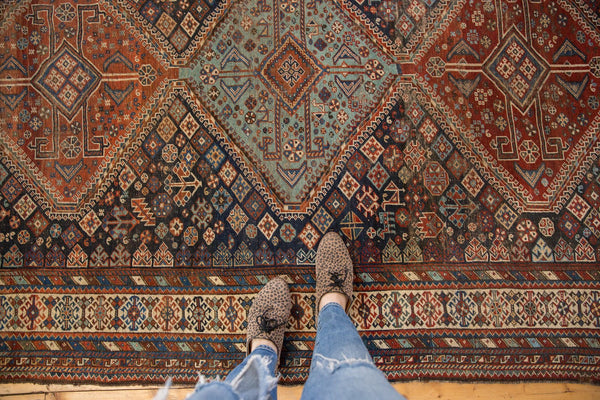 6x8.5 Antique Kamseh Carpet // ONH Item 4611 Image 1