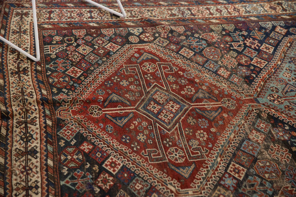 6x8.5 Antique Kamseh Carpet // ONH Item 4611 Image 6