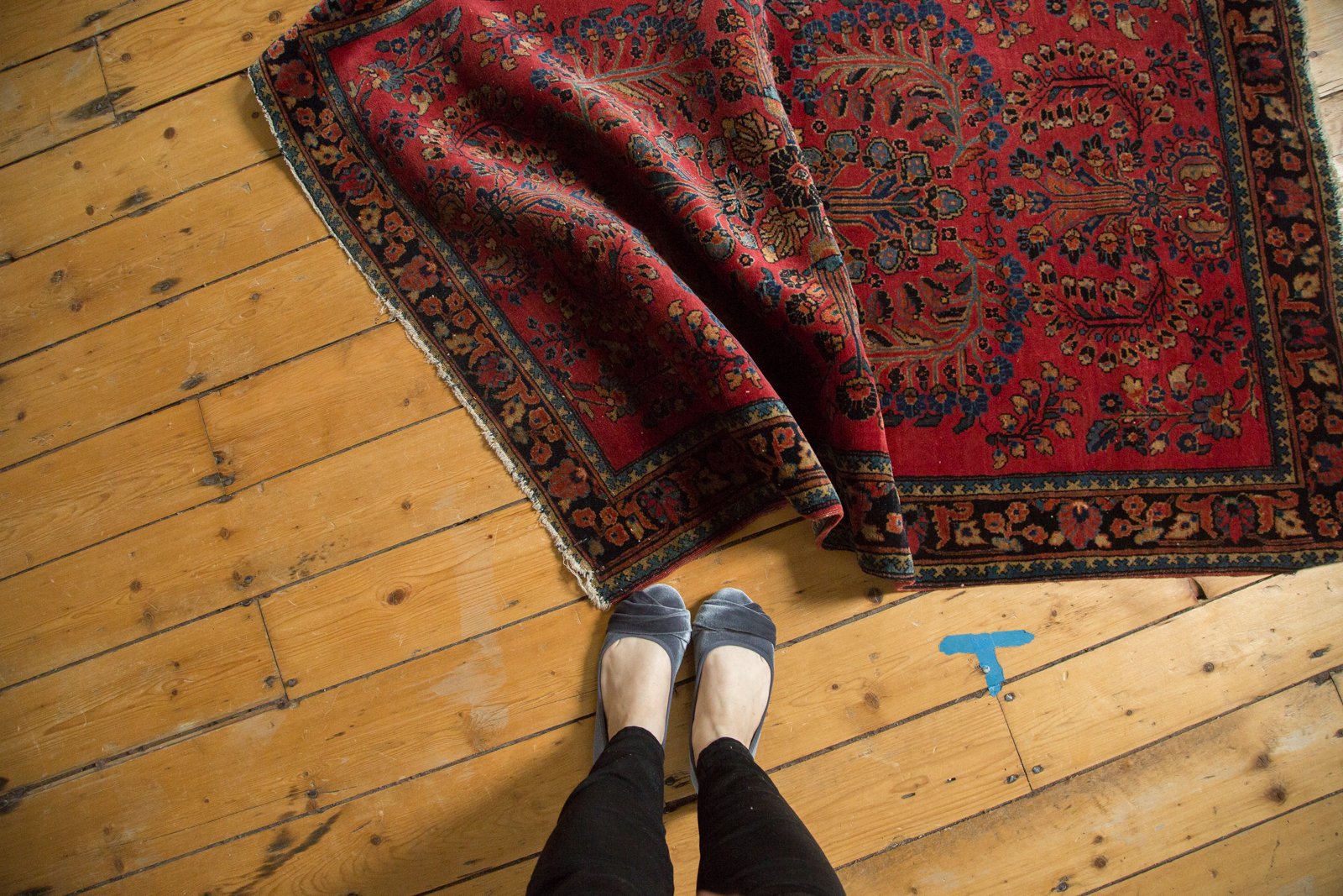 3x5 Vintage American Sarouk Rug // ONH Item 4614 Image 1