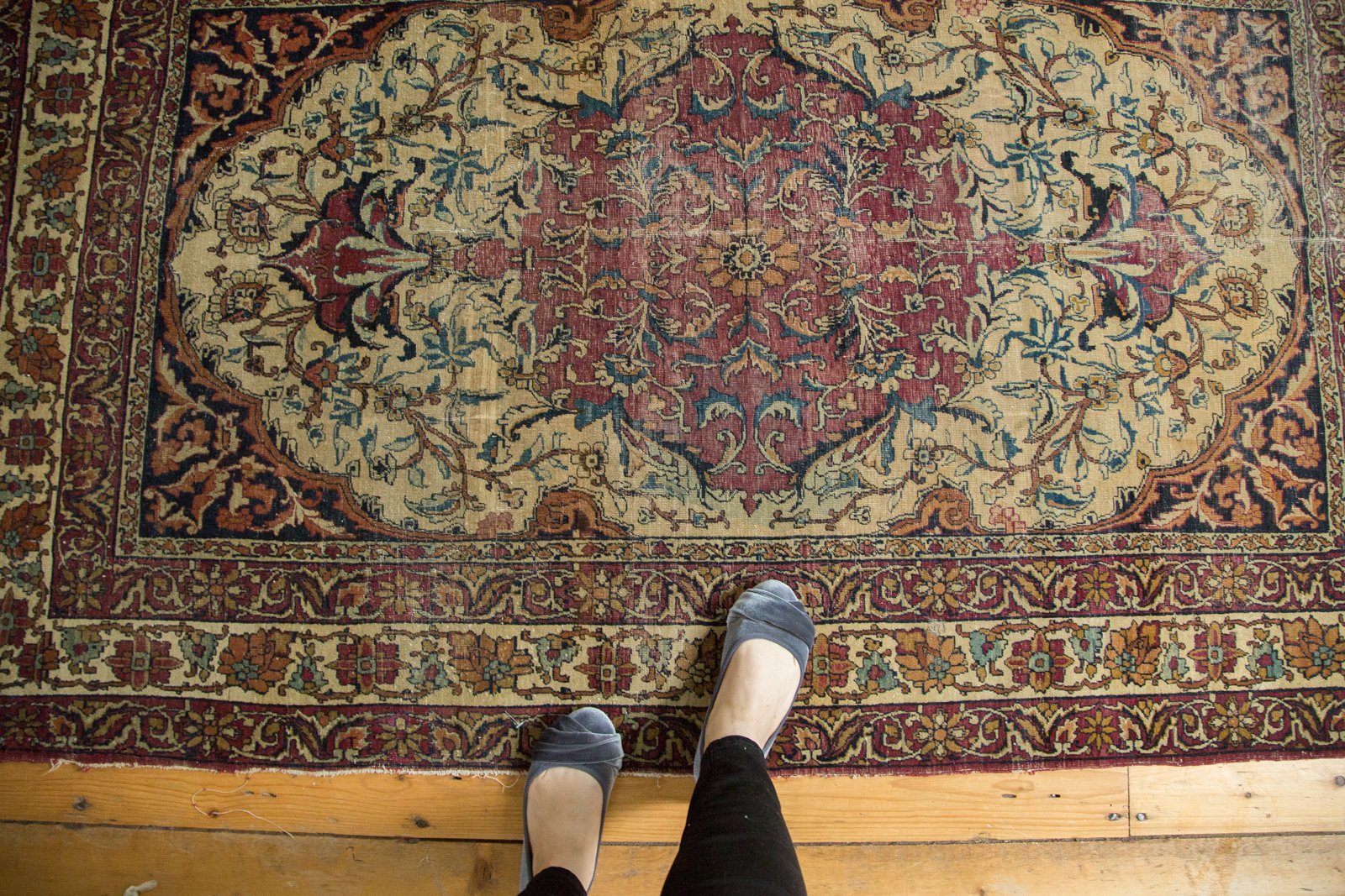 4x6.5 Antique Kermanshah Rug // ONH Item 4621 Image 1