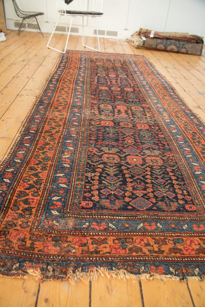 4x10.5 Antique Kurdish Bijar Rug Runner // ONH Item 4625 Image 5