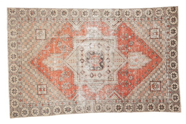Vintage Distressed Oushak Rug