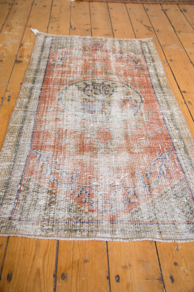 Vintage Distressed Oushak Rug