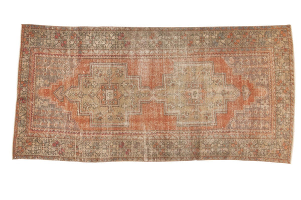 4'2" x 8'7" Vintage Distressed Oushak Rug Runner / Item 4636 image 1