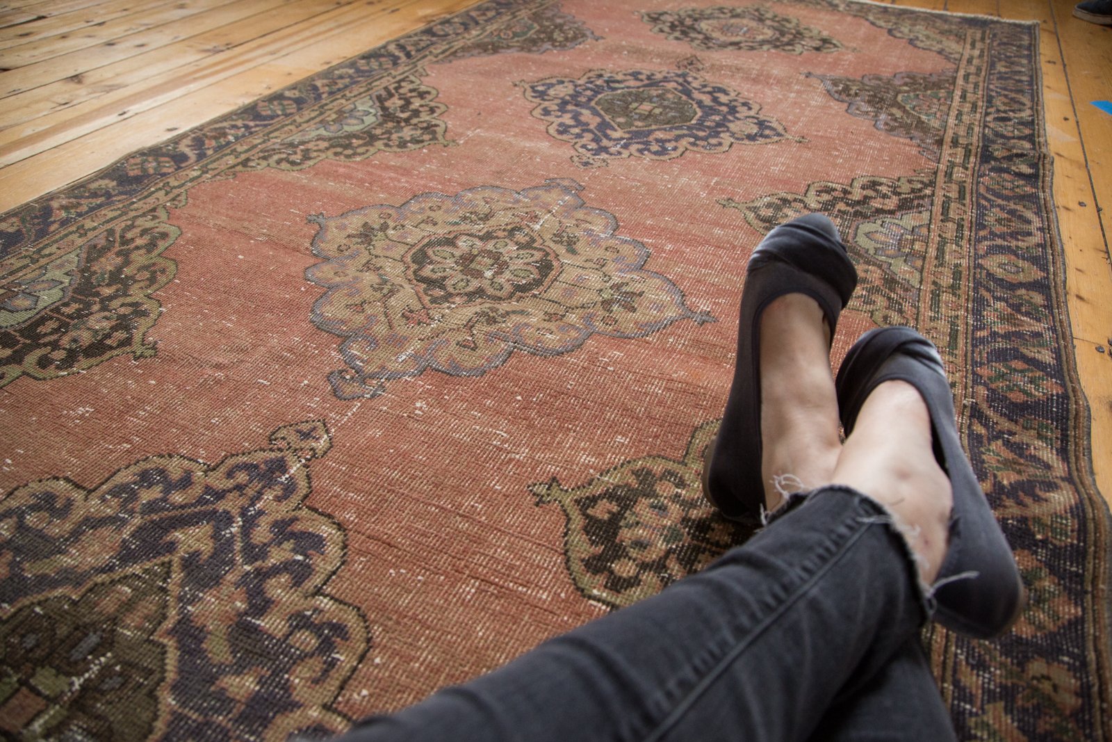 4.5x12 Vintage Distressed Sparta Rug Runner // ONH Item 4639 Image 1