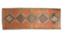 4x11.5 Vintage Distressed Oushak Rug Runner // ONH Item 4640