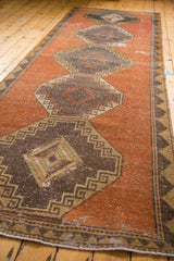 4x11.5 Vintage Distressed Oushak Rug Runner // ONH Item 4640 Image 8