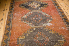 4x11.5 Vintage Distressed Oushak Rug Runner // ONH Item 4640 Image 10