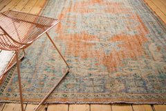 Vintage Distressed Oushak Carpet