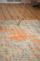 Vintage Distressed Oushak Carpet