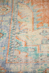 Vintage Distressed Oushak Carpet