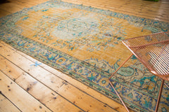  Vintage Distressed Oushak Carpet / Item 4645 image 8