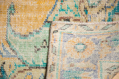  Vintage Distressed Oushak Carpet / Item 4645 image 13