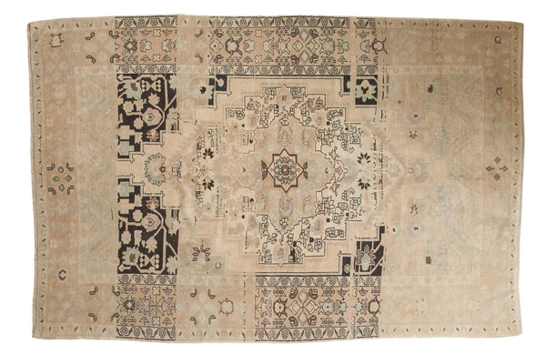 5'10" x 9' Vintage Distressed Oushak Carpet / Item 4650 image 1