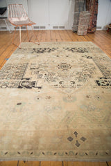  Vintage Distressed Oushak Carpet / Item 4650 image 6