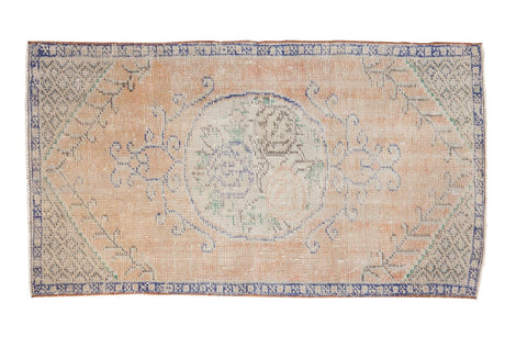 Vintage Distressed Oushak Rug