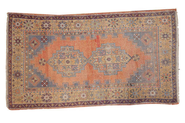 Vintage Distressed Oushak Rug