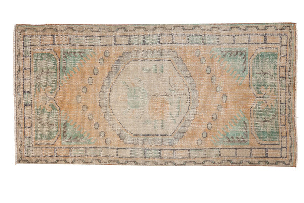 Vintage Distressed Oushak Rug Runner