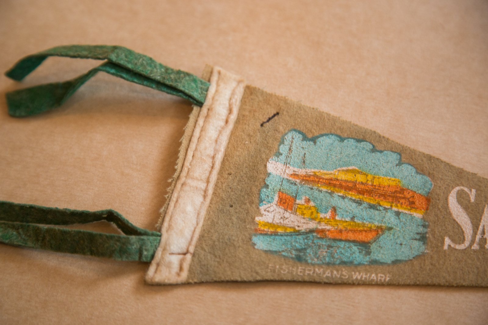 San Francisco Fishermans Warf Felt Flag Banner Pennant