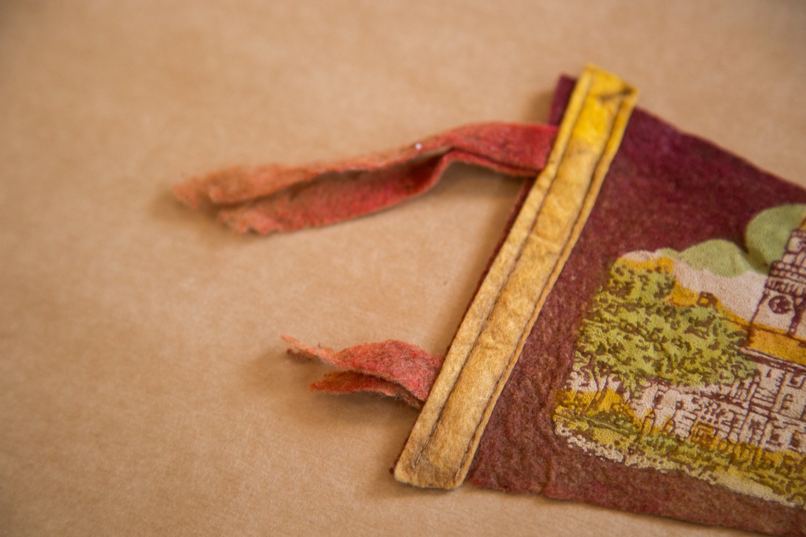 Worchester Mass. Felt Flag Banner Pennant