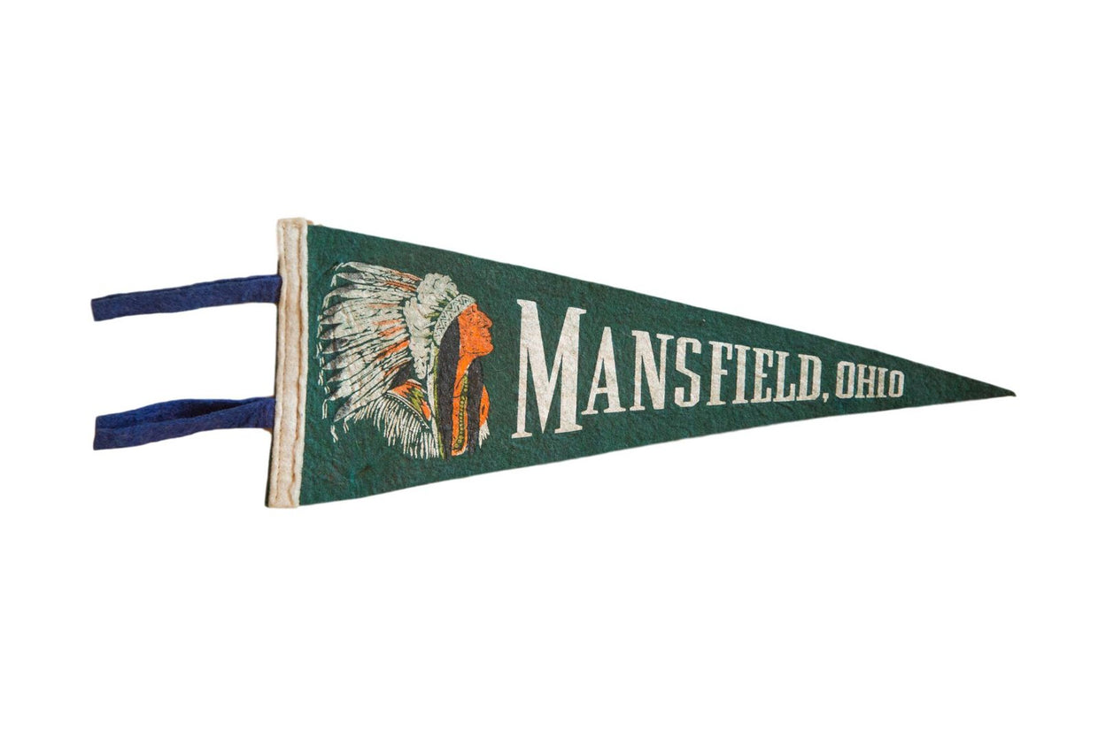 Mansfield Ohio Felt Flag Banner Pennant