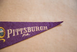 Purple felt pennant with 