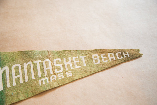 Nantucket Beach Mass. Felt Flag Banner Pennant