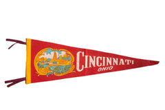 Cincinnati Ohio Felt Flag Banner Pennant