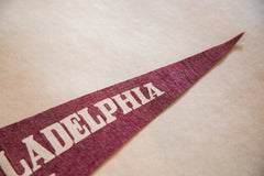 Philadelphia PA Felt Flag Banner Pennant