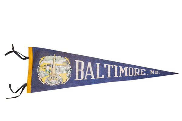 Baltimore MD Felt Flag Banner Pennant